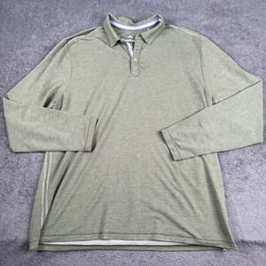 Tommy Bahama Long Sleeve Polo Shirt - Size XL Green Preppy